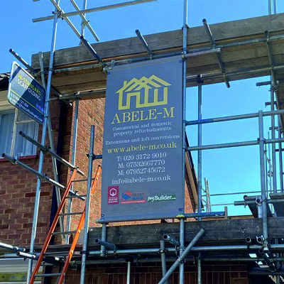 Single Sided Scaffold Banners
